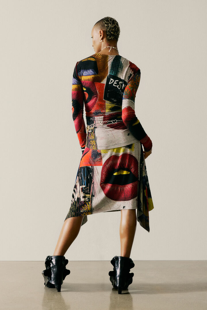 VESTIDO ESTAMPADO BOCAS