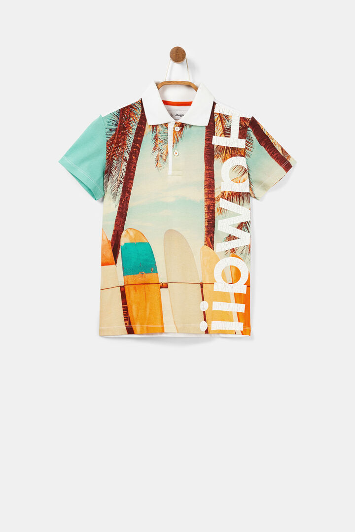 Polo Hawaï à cartes postales | Desigual