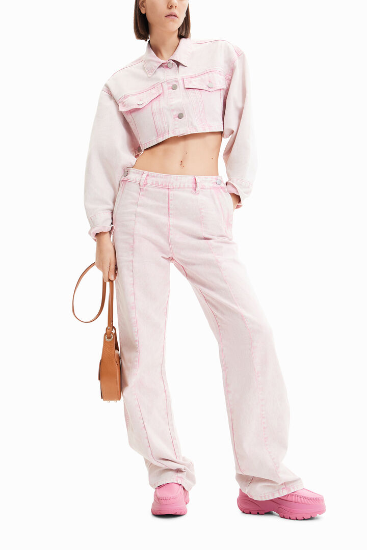 Maitrepierre wide leg straight jeans | Desigual