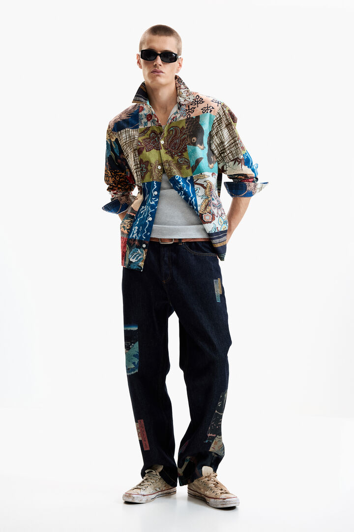 Patch-effect carp shirt | Desigual
