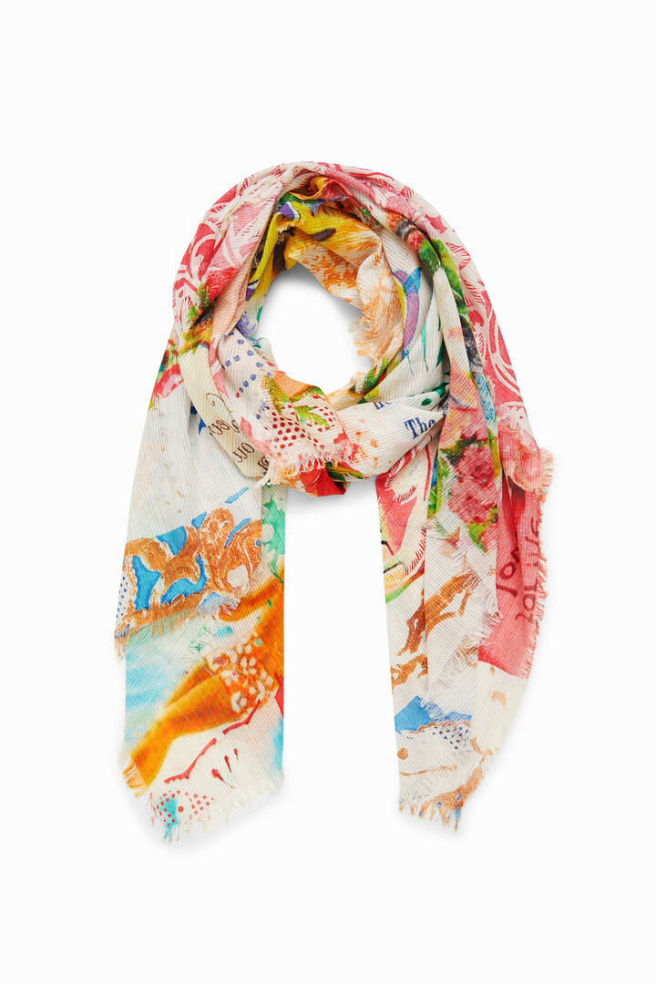 Foulard paréo rectangulaire hawaïen | Desigual