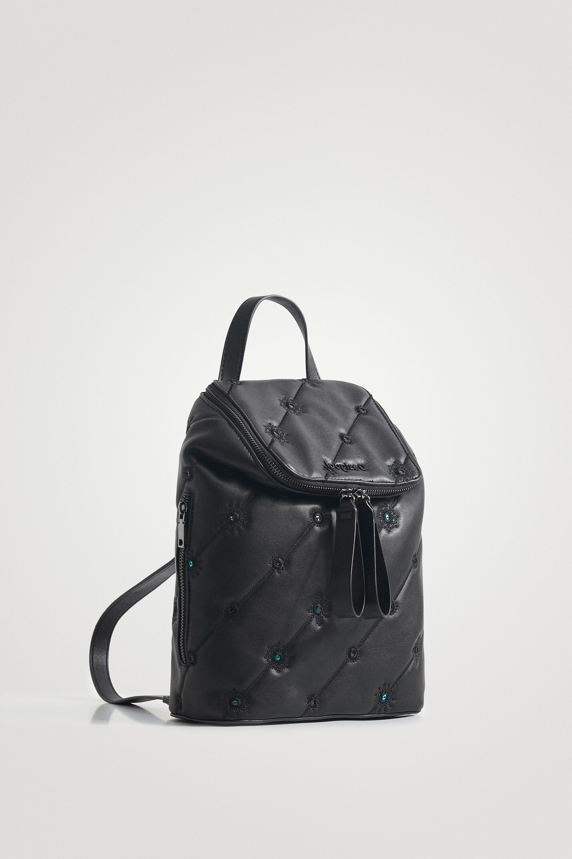Shop Desigual Small Mandala Backpack In Black