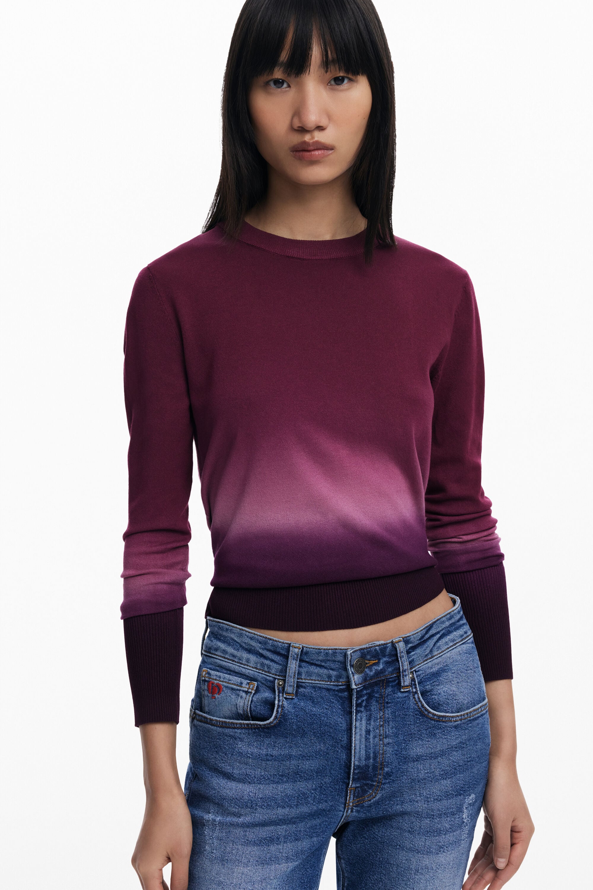 グラデーションの薄手セーター 女性用 I Desigual.com