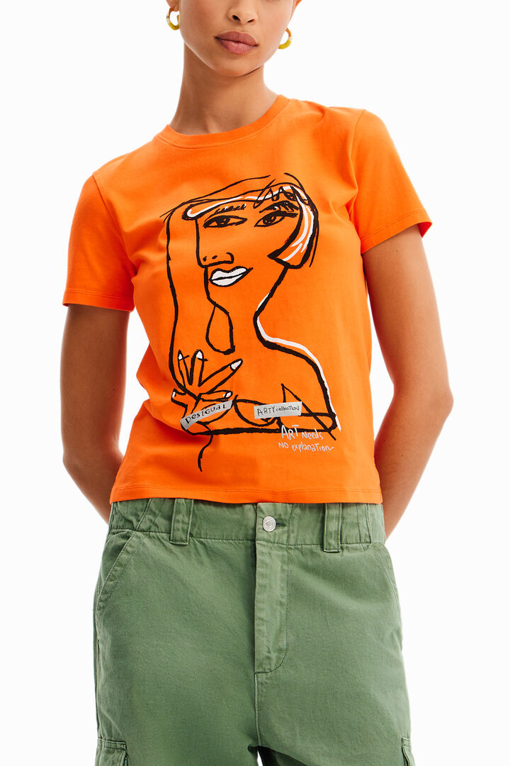 Arty face T-shirt | Desigual