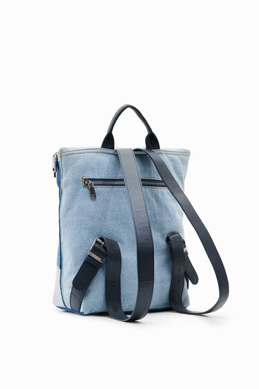 Mochila mediana denim Smiley® | Desigual