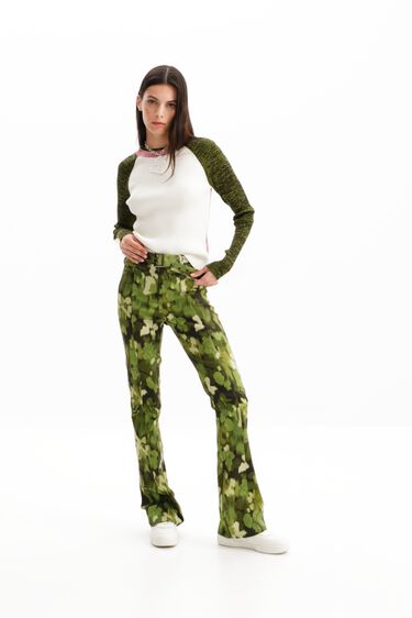 Camo flare trousers | Desigual