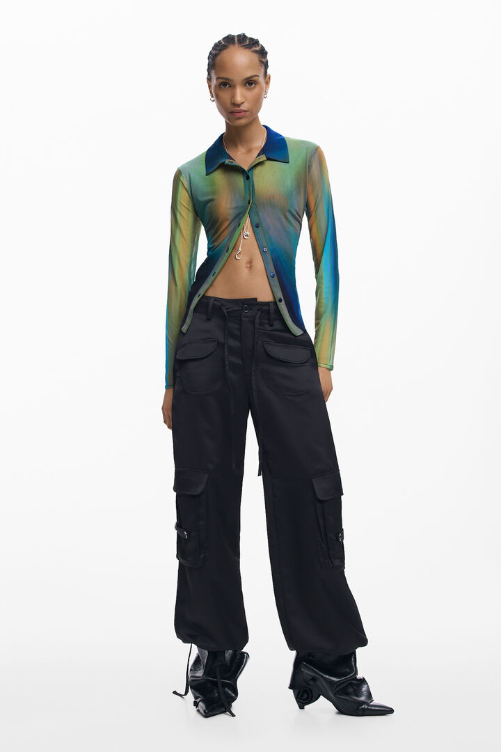 CAMISETA DE MANGA LONGA DE MALHA | Desigual