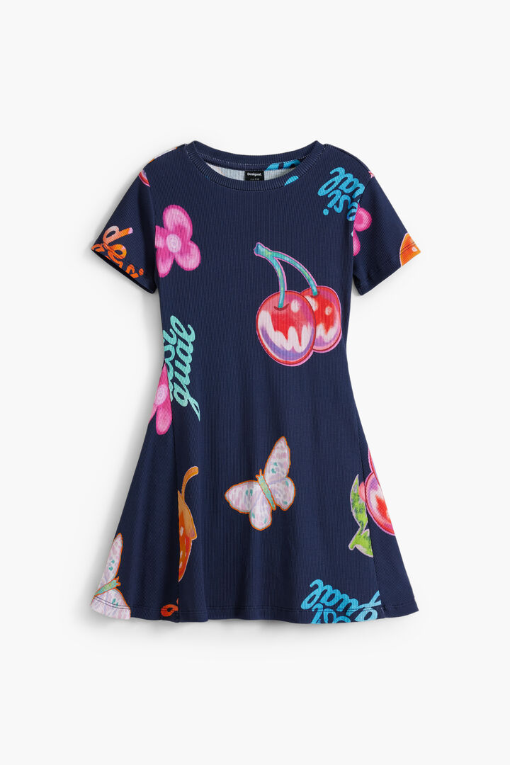Skaterkleid mit Früchten | Desigual