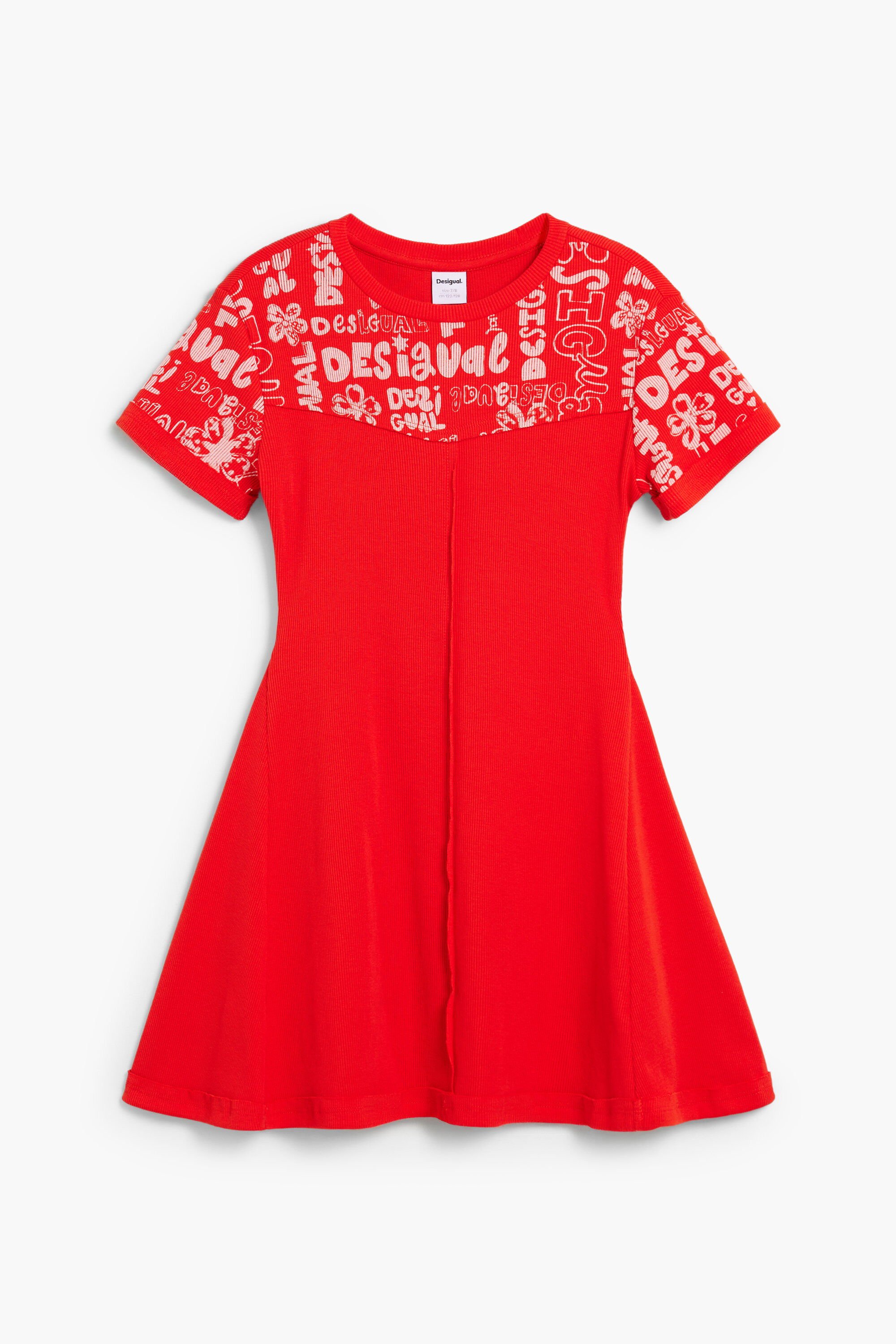 Mädchenkleid mit Lettering