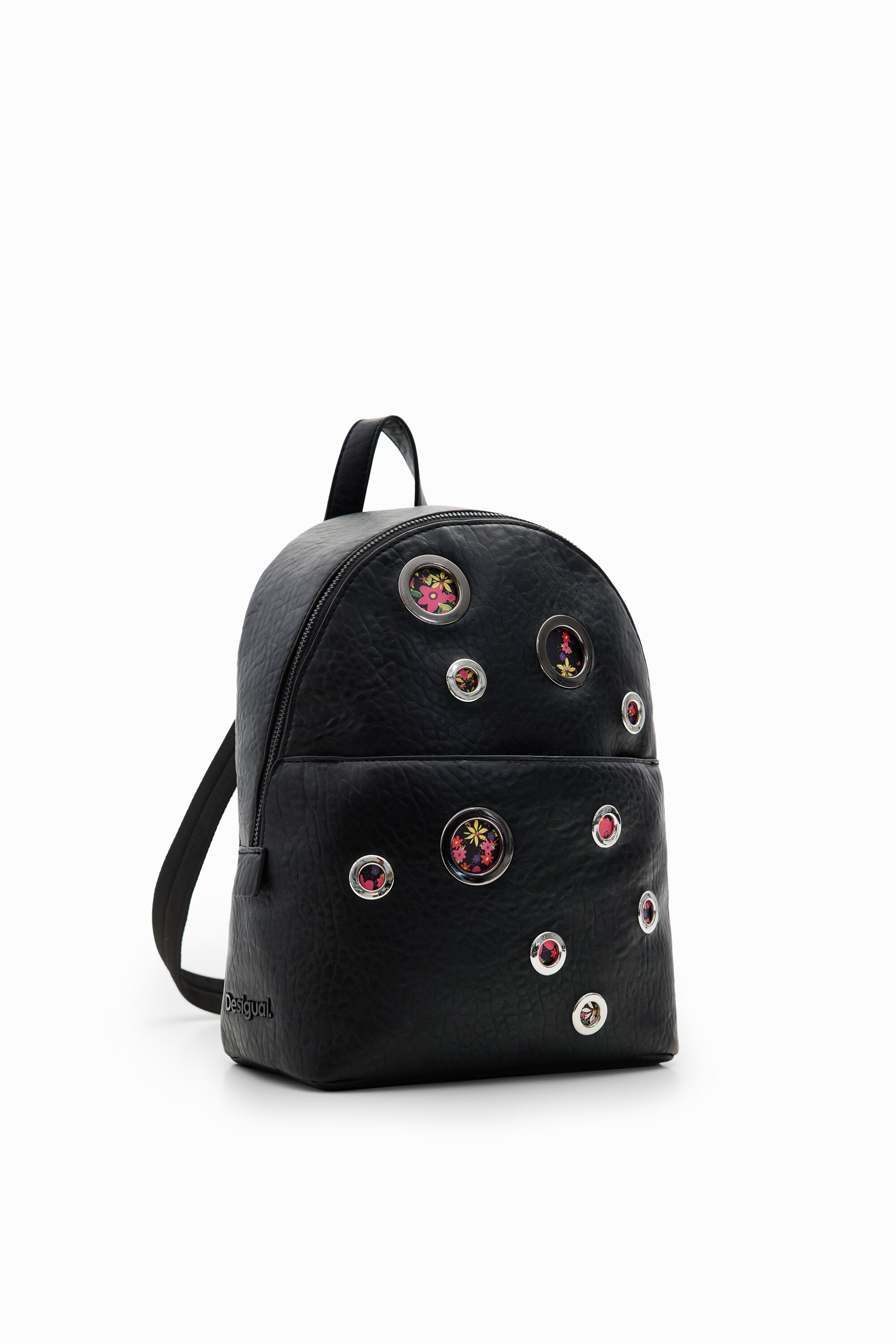Small circles backpack - BLACK - U
