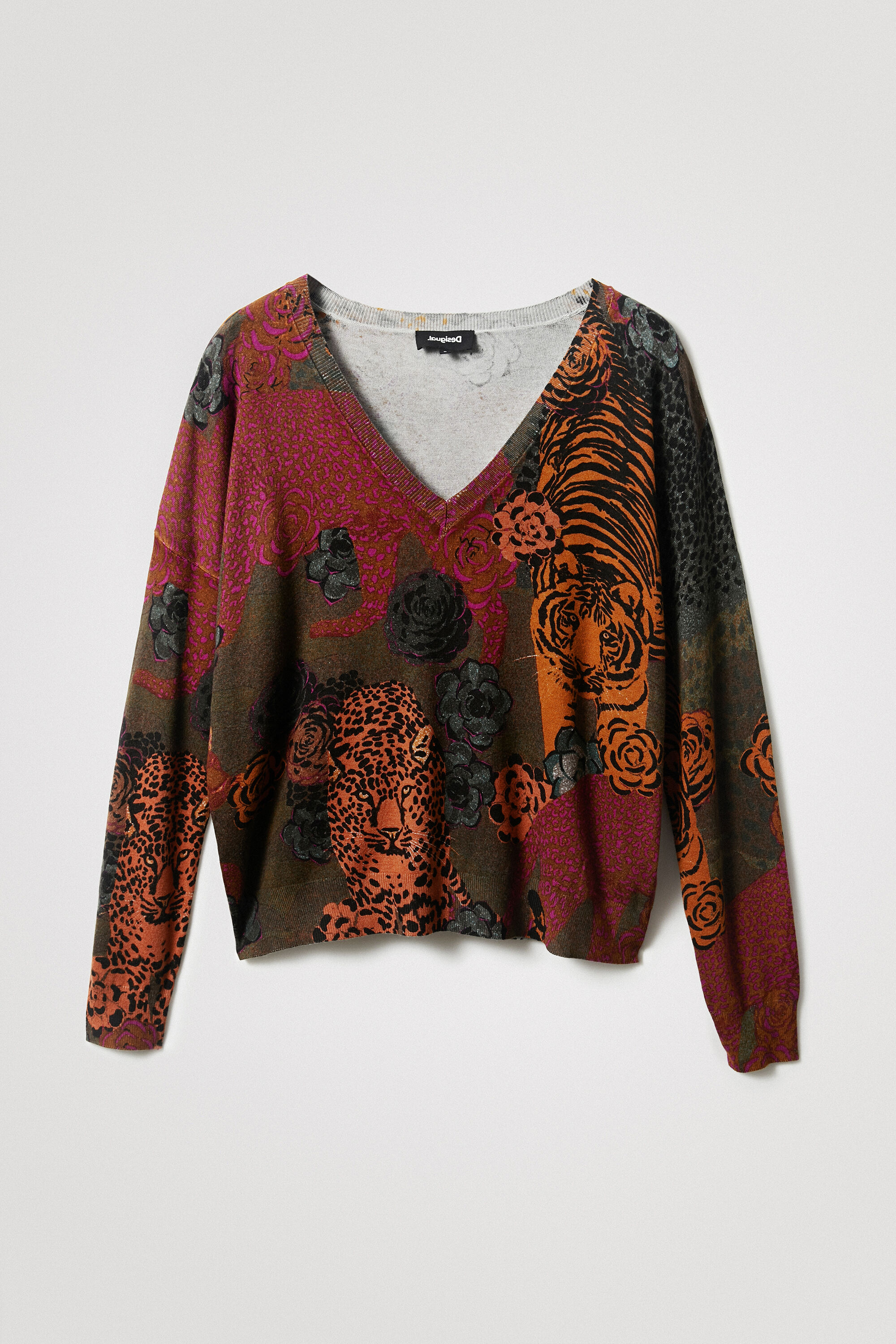 Strickpullover Animal Print