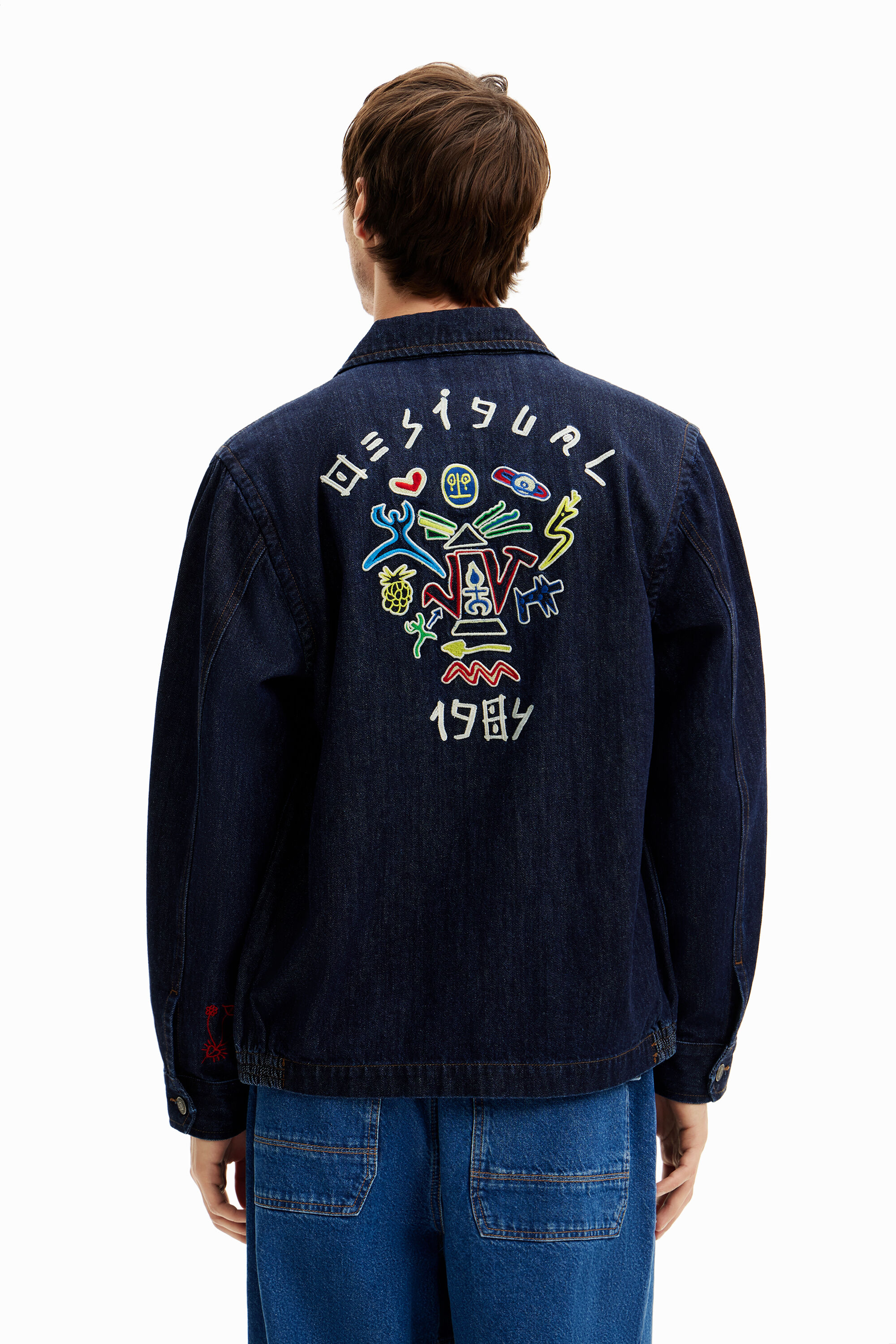 Veste en denim silhouettes pour homme I Desigual