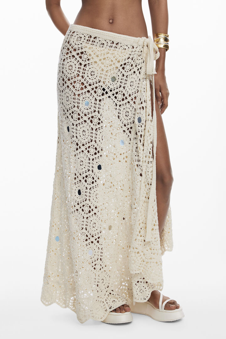 Falda pareo crochet mandalas | Desigual
