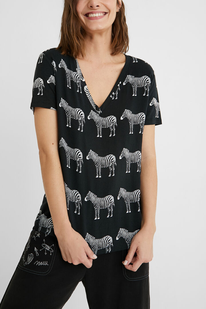 Camiseta manga corta zebras | Desigual
