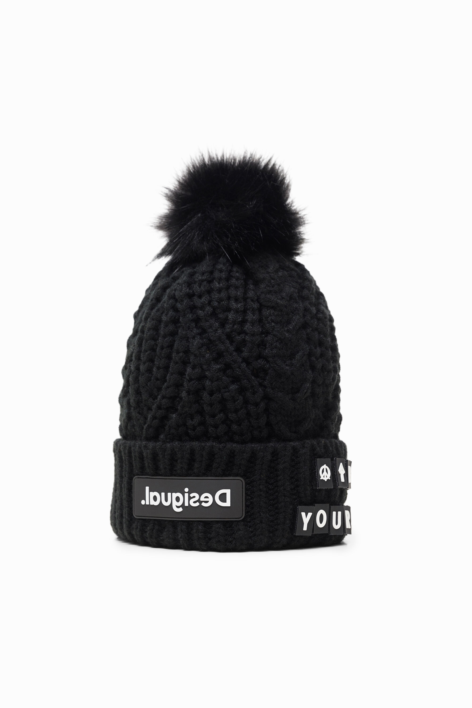 Gorro tricot letras quita y pon | Desigual.com