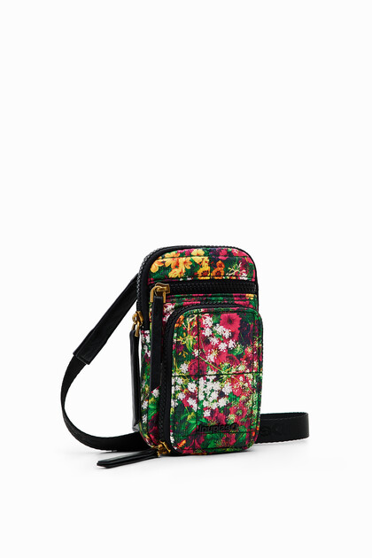Floral smartphone pouch
