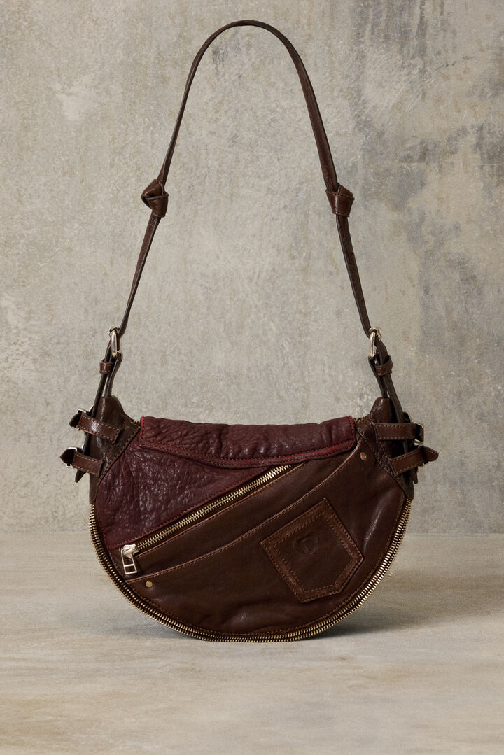 Sac moyen en cuir textures studio | Desigual