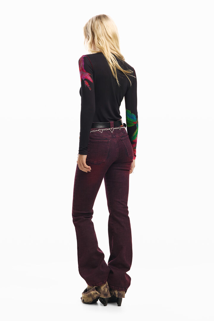 Pixelated flower T-shirt | Desigual