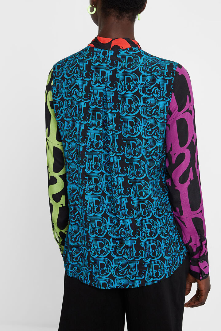 Blouse à nœud et logomanie Designed by M. Christian Lacroix | Desigual