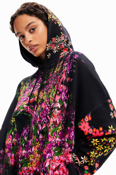 Sweat-shirt oversize fleurs | Desigual