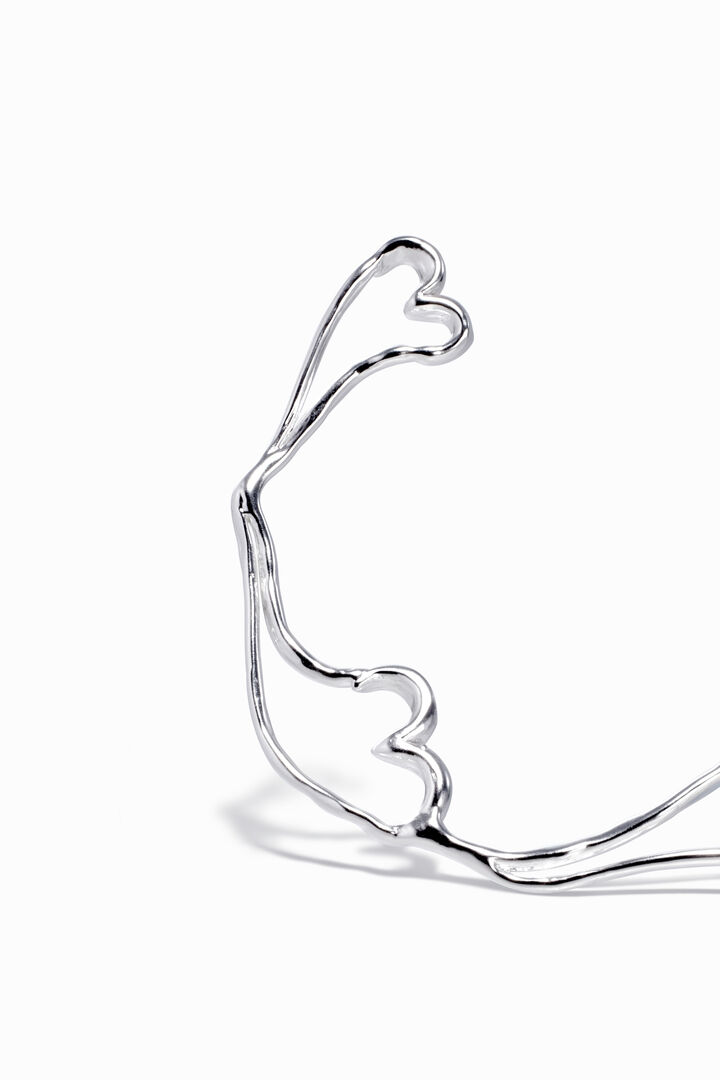 Zalio gold-plated hoop heart earrings | Desigual