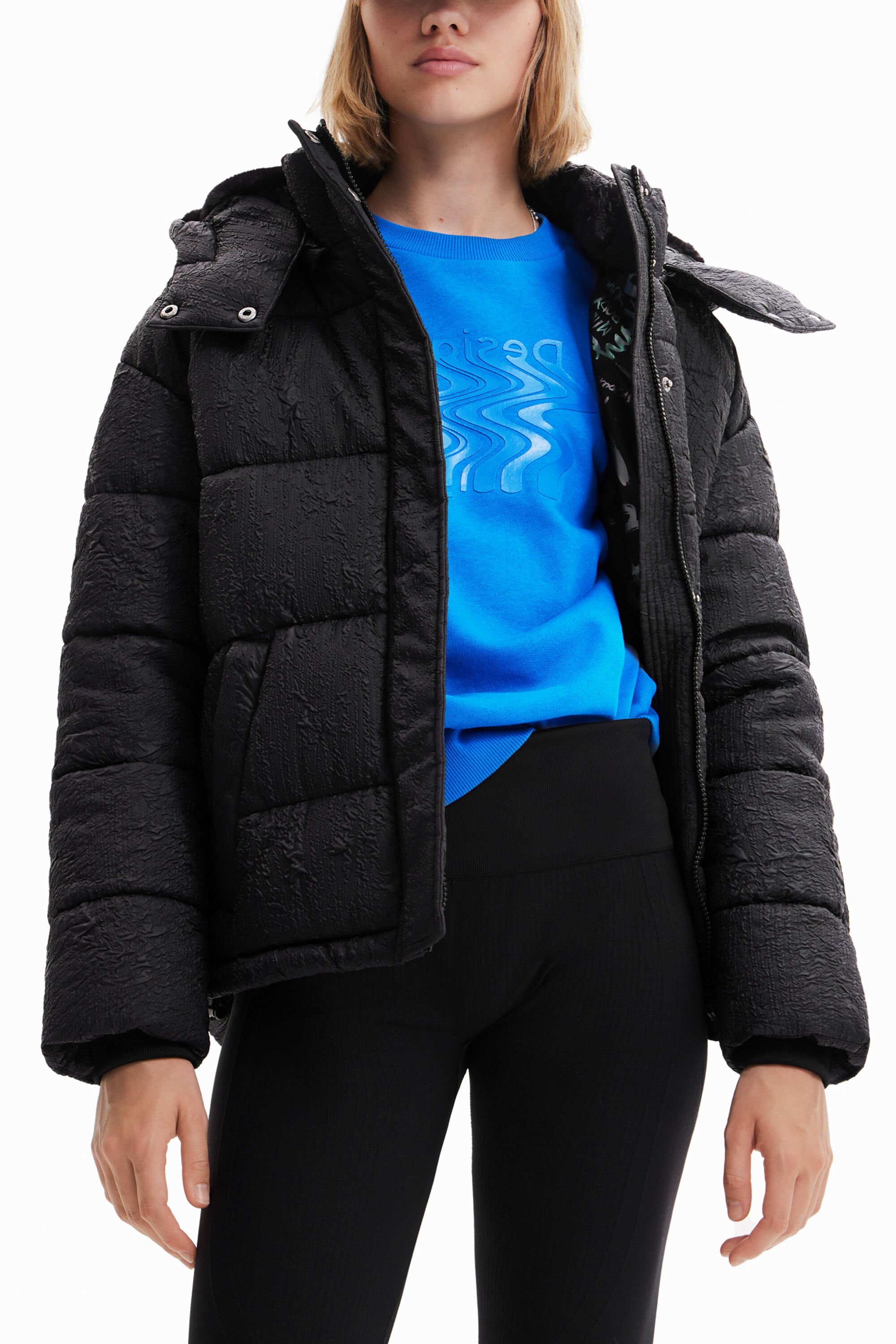 Textured padded jacket Desigual