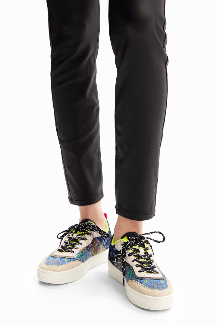Patchwork platform sneakers | Desigual