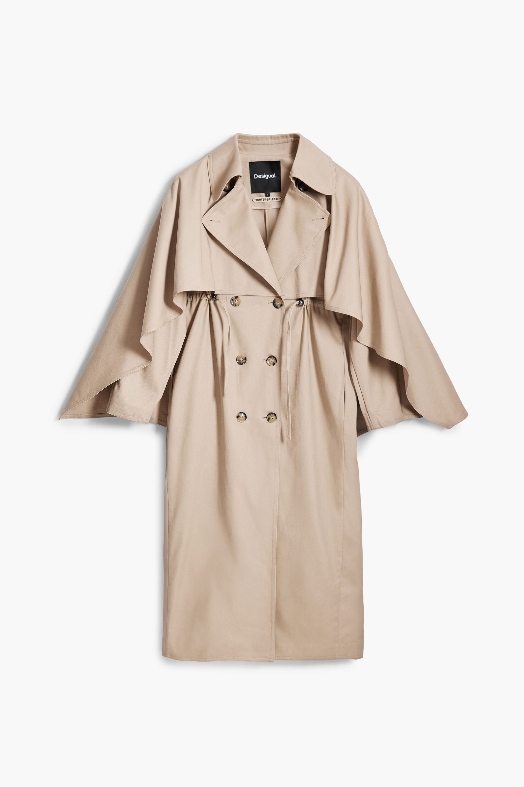 Maitrepierre batwing sleeve trench coat women's I Desigual.com