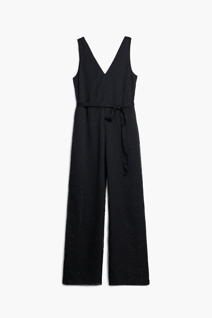 Shiny jumpsuit with belt | Desigual