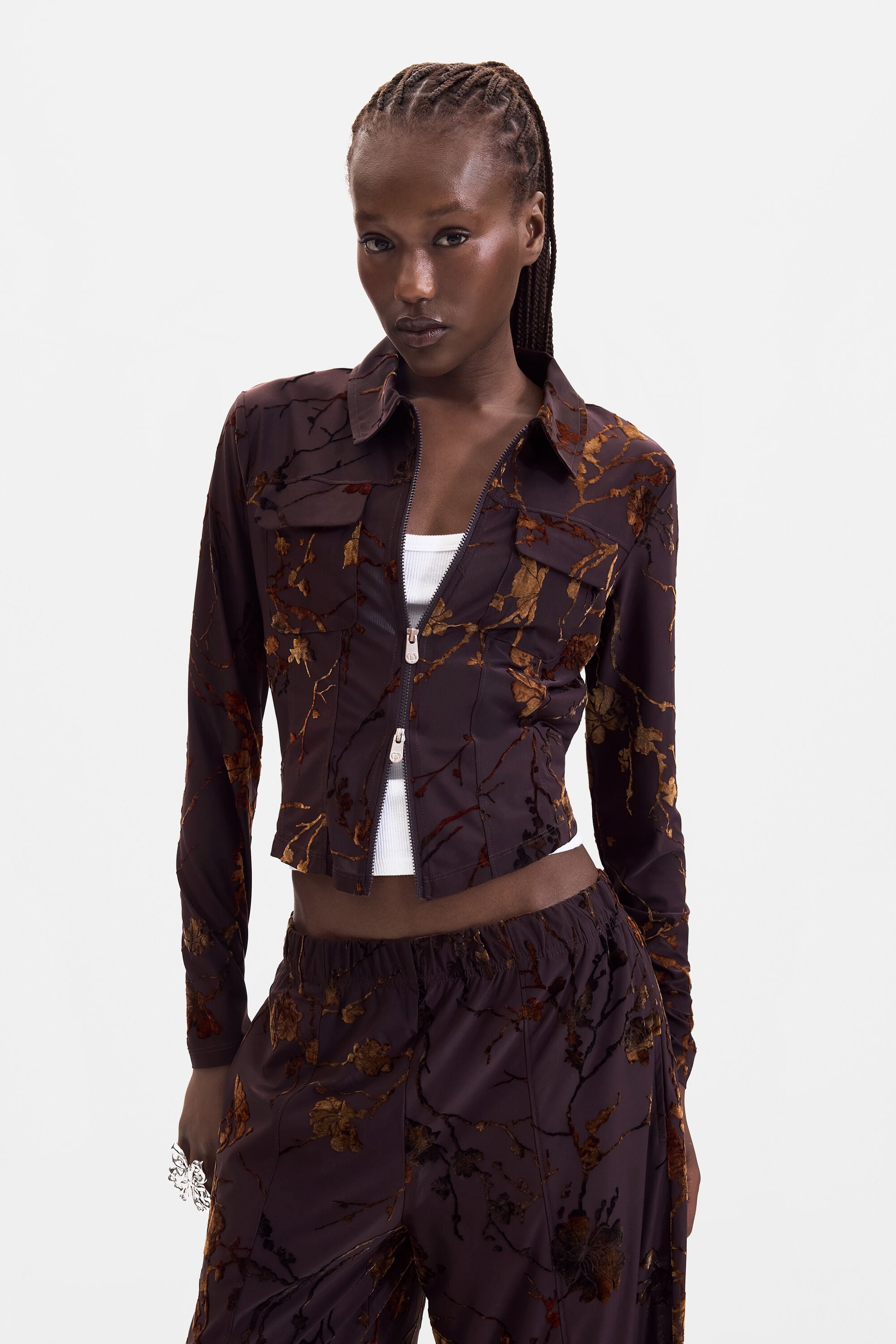Desigual, Camiseta Punto Manga Larga, Mujer, Poliester, MarróN