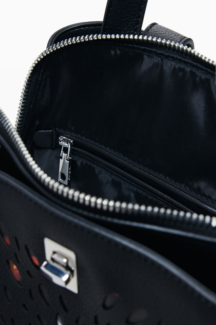 2-in-1 perforated mini backpack | Desigual