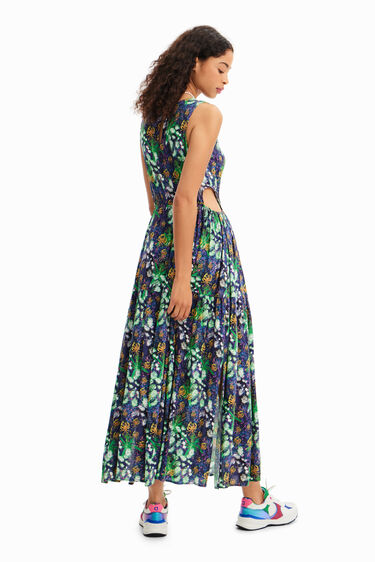 Vestido largo cut-out naturaleza | Desigual