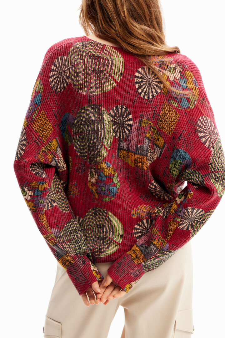 Oversize multicolour pullover | Desigual