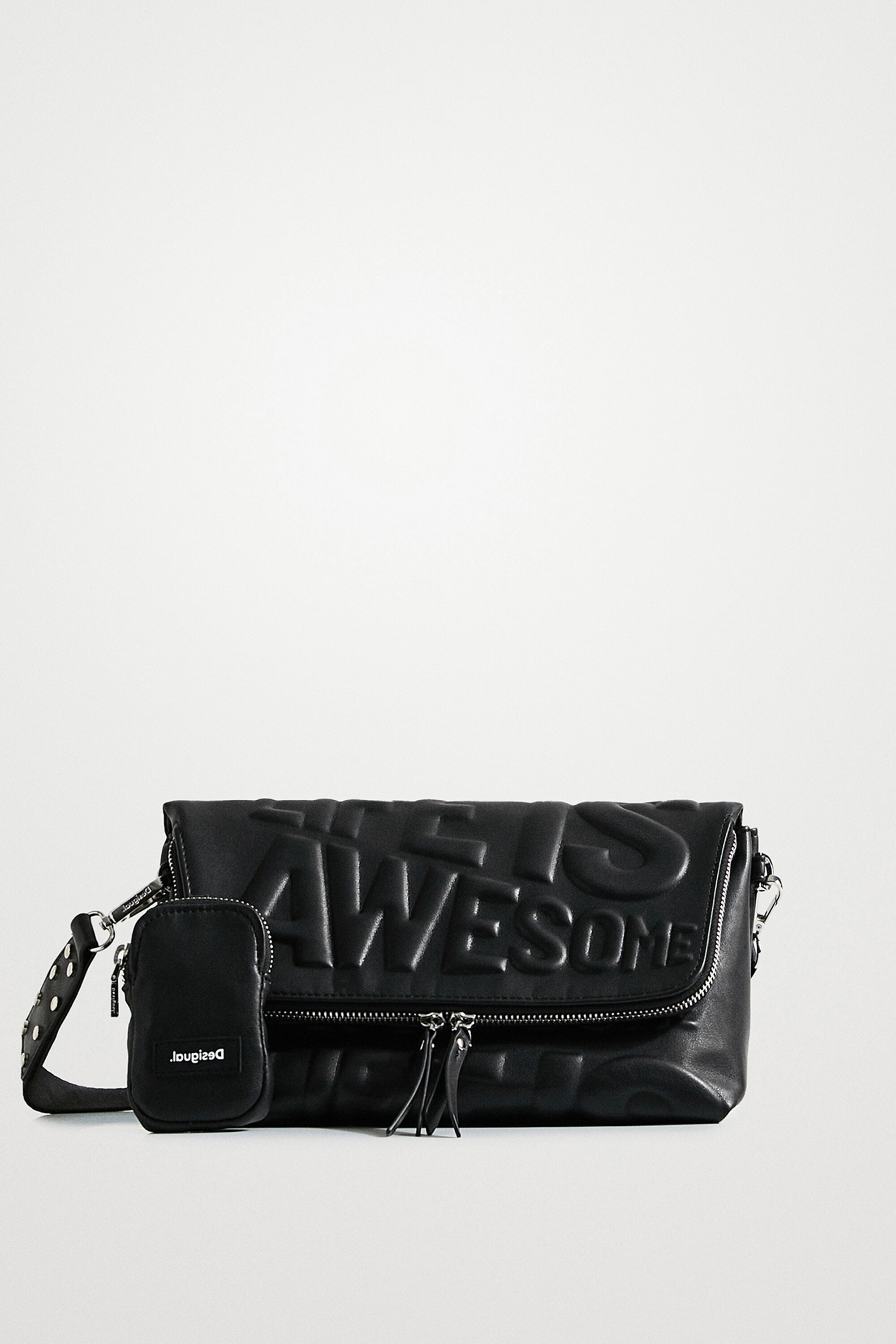 Bandolera desigual top negra