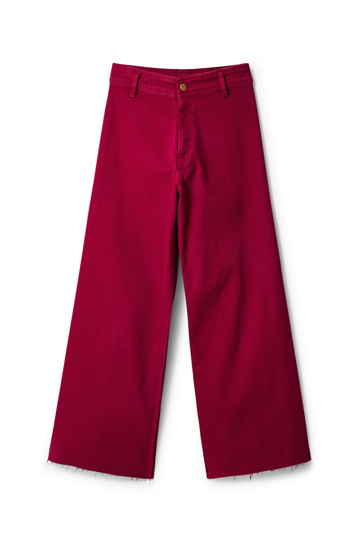 Cropped culotte jeans