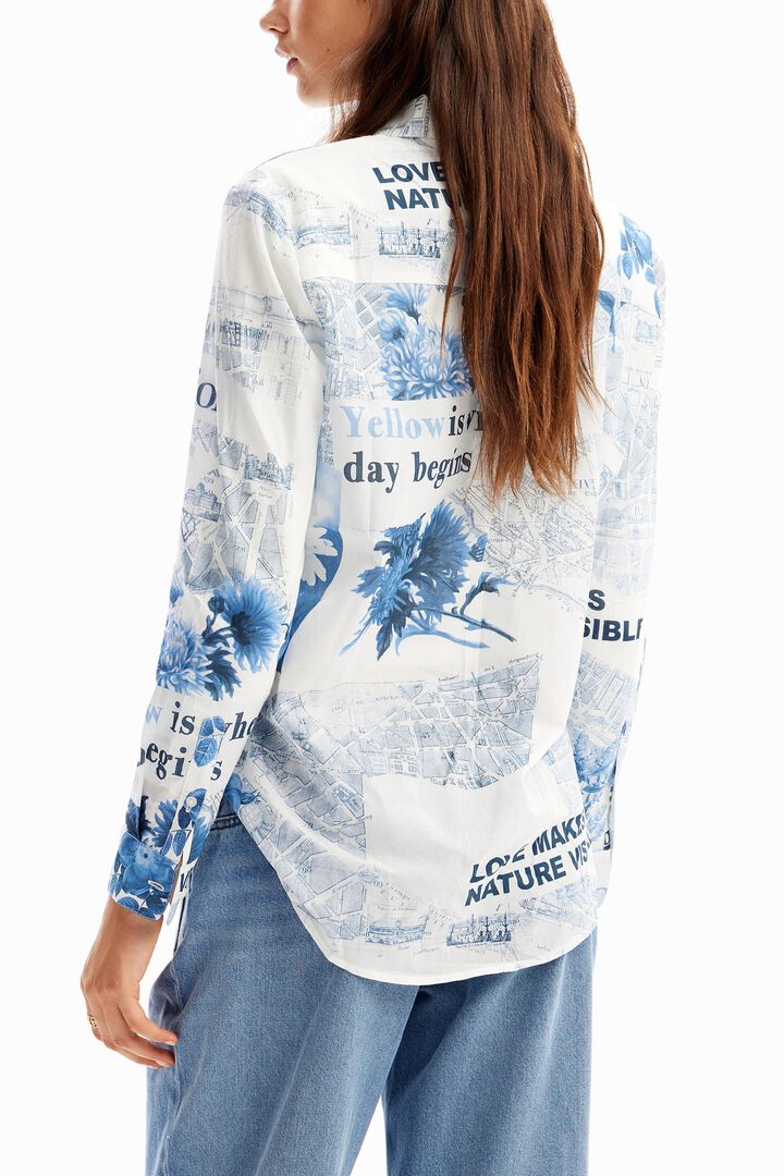 Lightweight map shirt | Desigual
