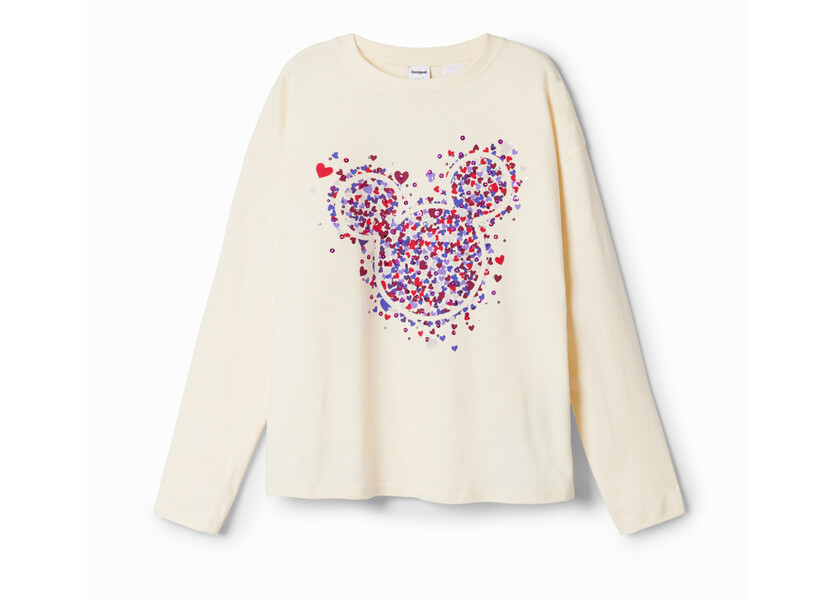 Camiseta corazones Mickey Mouse