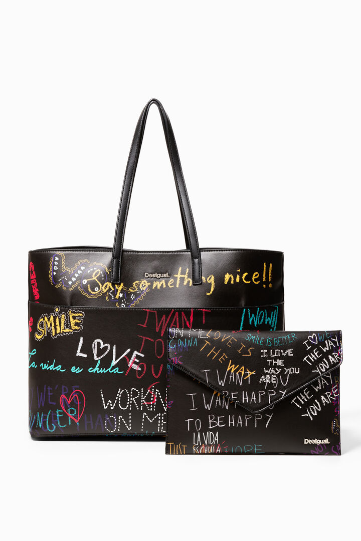 Graffiti Wall Seattle Wallet 2 in 1 bag | Desigual