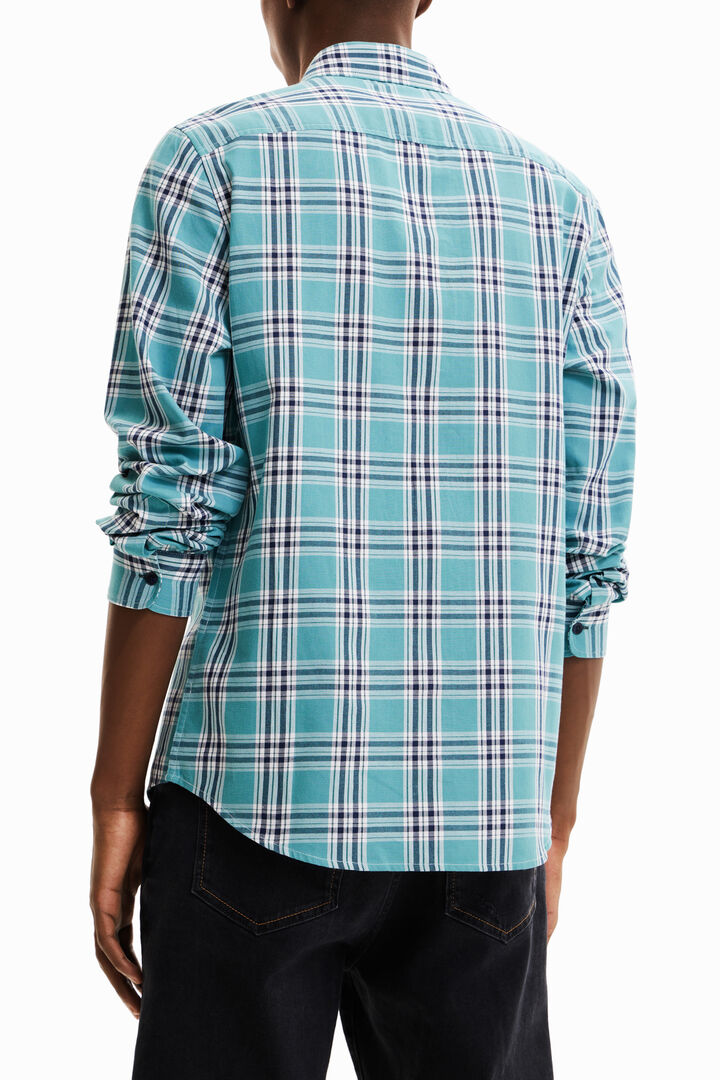 Plaid patchwork shirt | Desigual