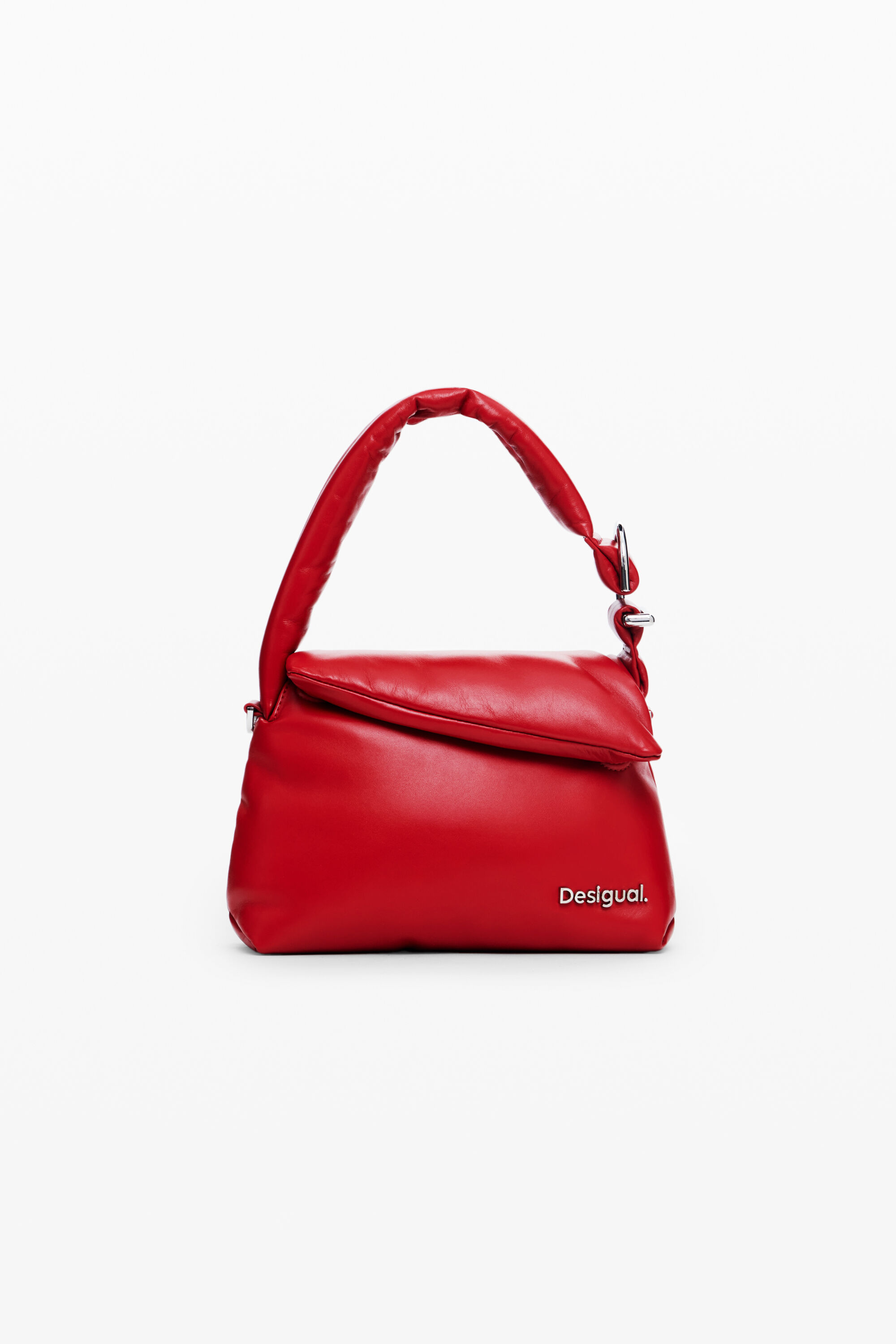 Desigual, Kleine gesteppte Tasche aus 100% Leder, Sheep Leather, Rot, U