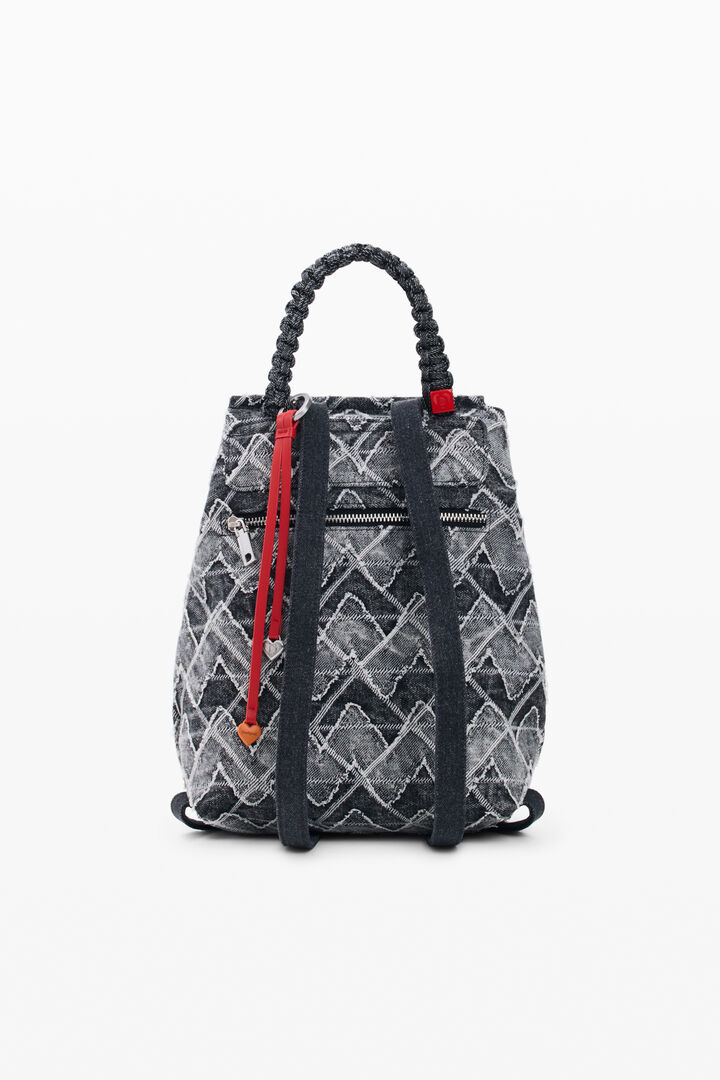 Small denim zigzag backpack | Desigual
