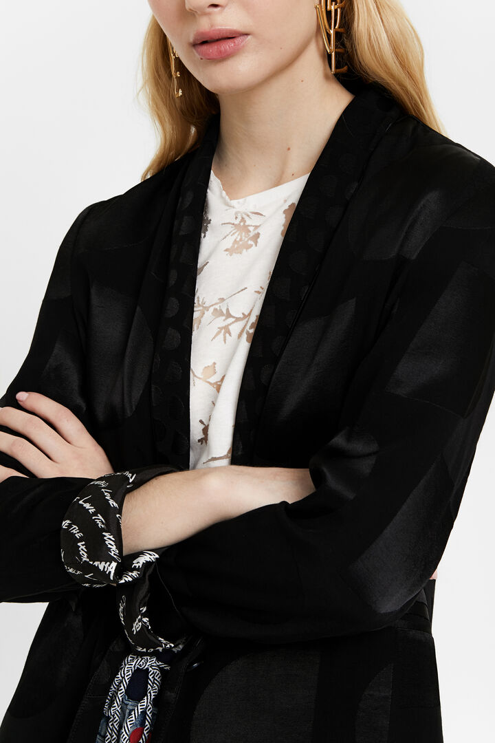 Blazer in glossy logomania | Desigual