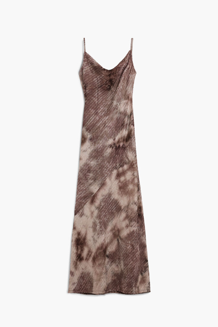 Long gradient strap dress
