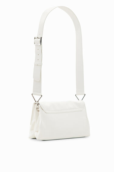 Small patent-leather crossbody bag | Desigual