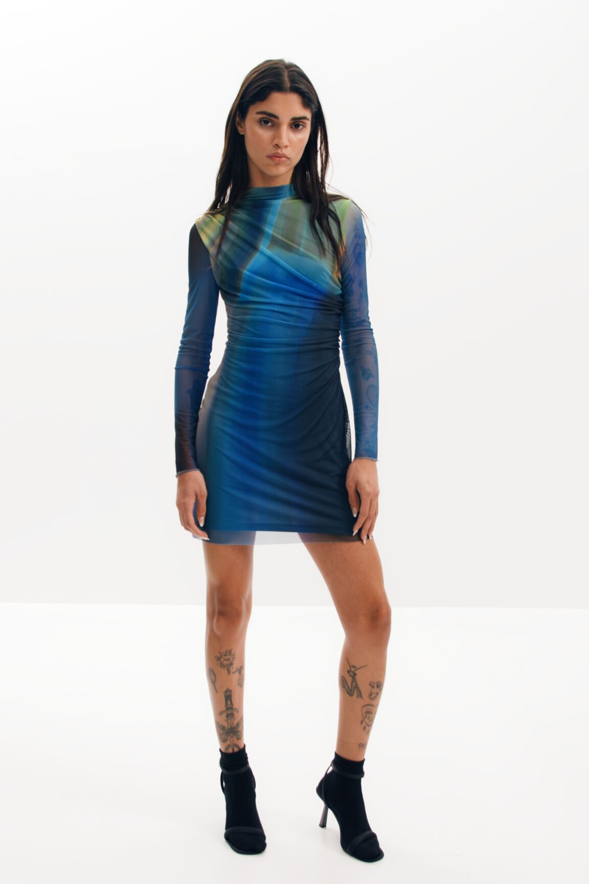 チュールドレープドレス 女性用 I Desigual.com