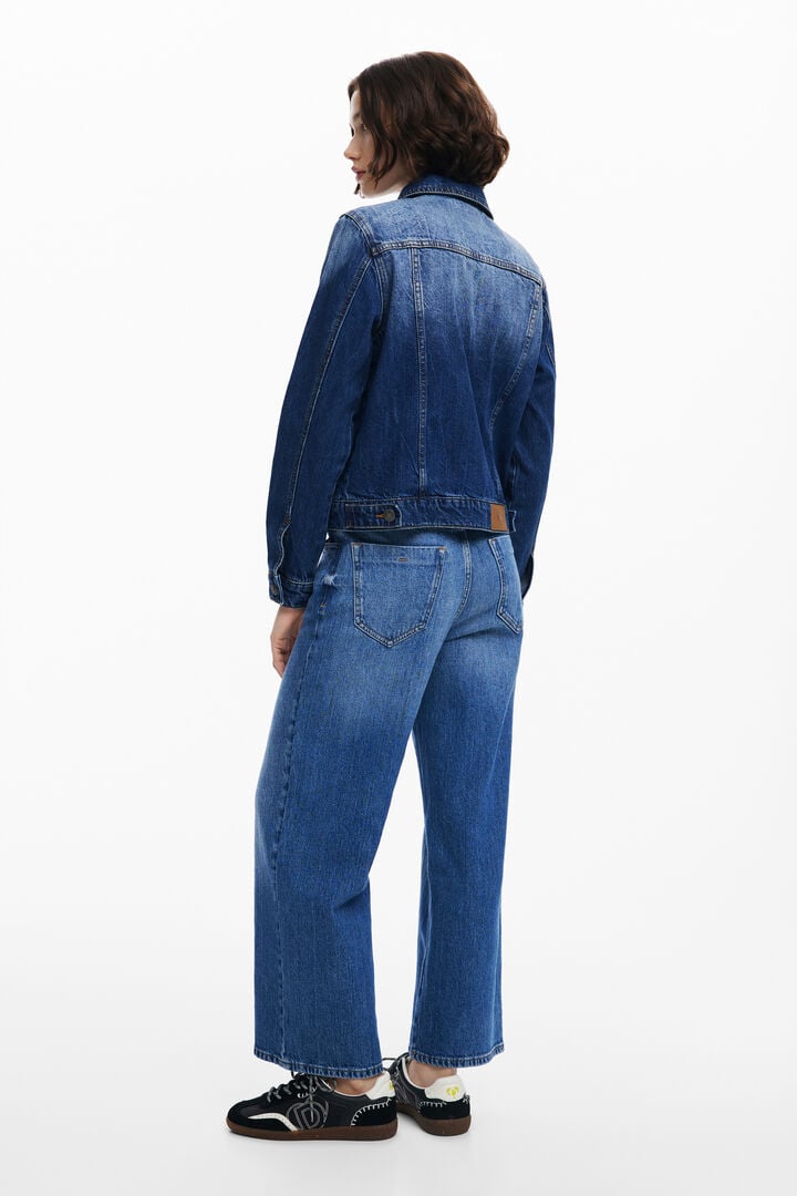 Chaqueta vaquera trucker flores | Desigual