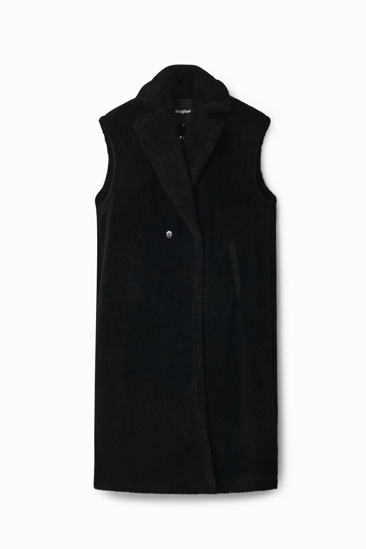 Long fleece gilet