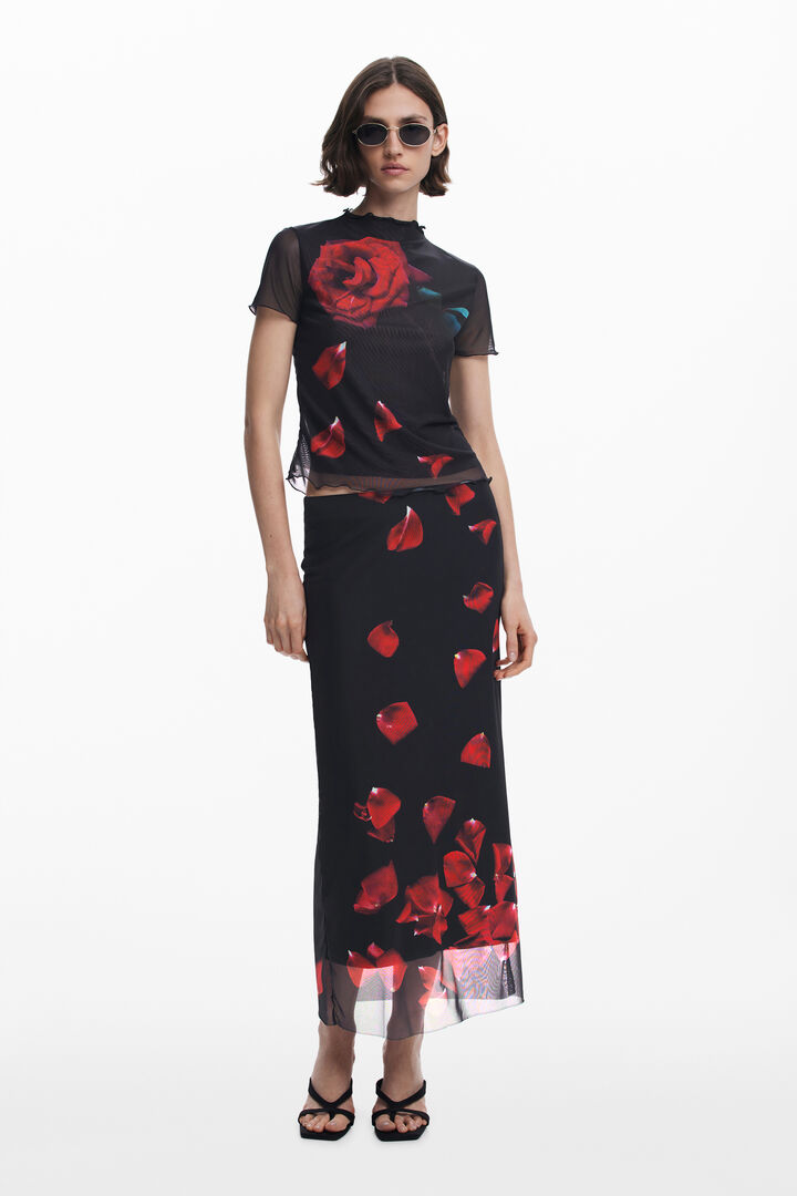 Tyler McGillivary petal midi skirt