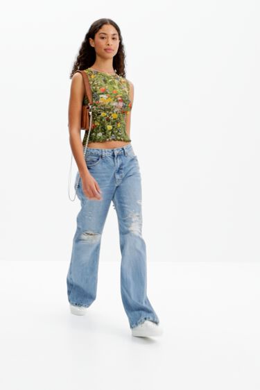 Samarreta curta floral | Desigual