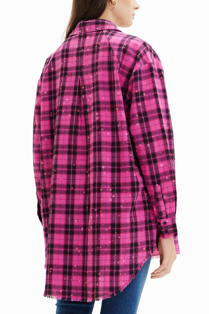 Oversize plaid shirt | Desigual